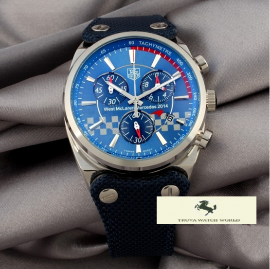 HK1014 TAG HEUER MCLAREN 2014 LACİVERT KORDON